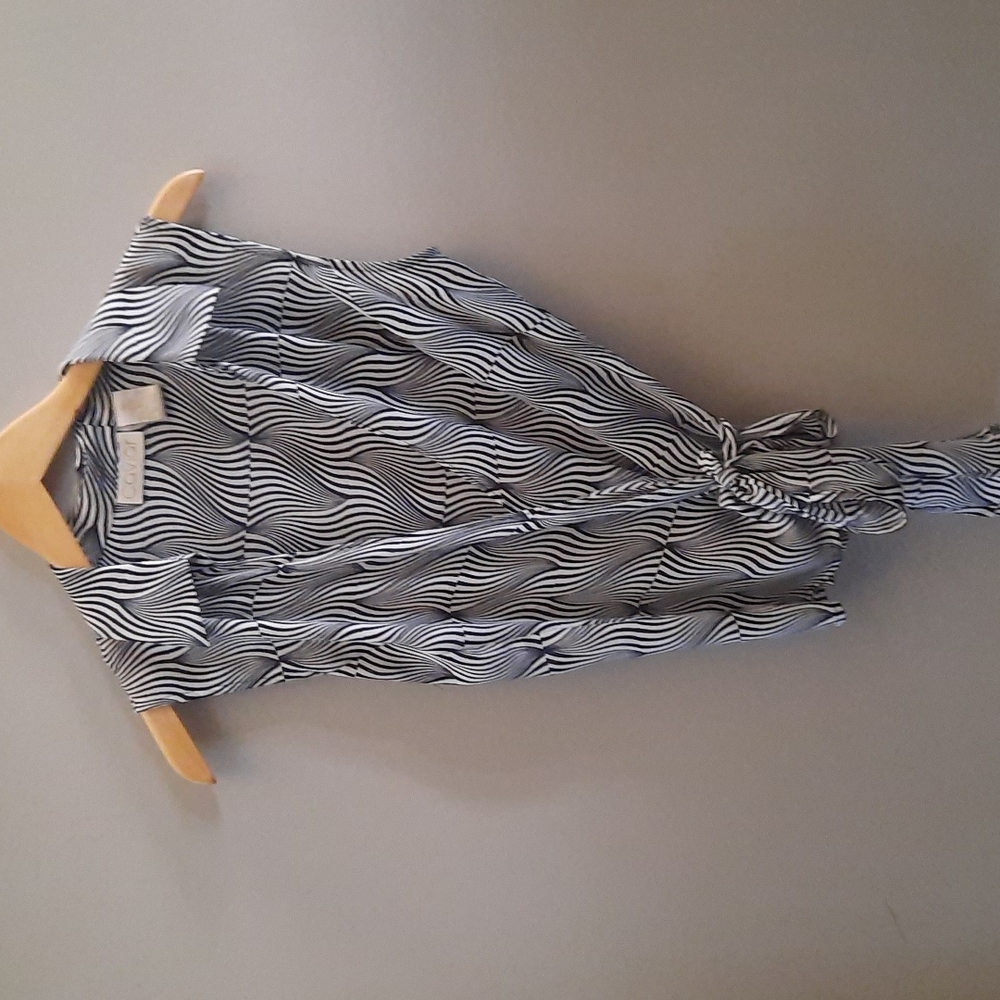 Womens wrap around sleeveless blouse